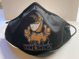 Thumbs Up Dane Face Mask — Black